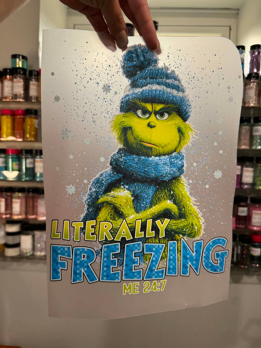 Literally freezing