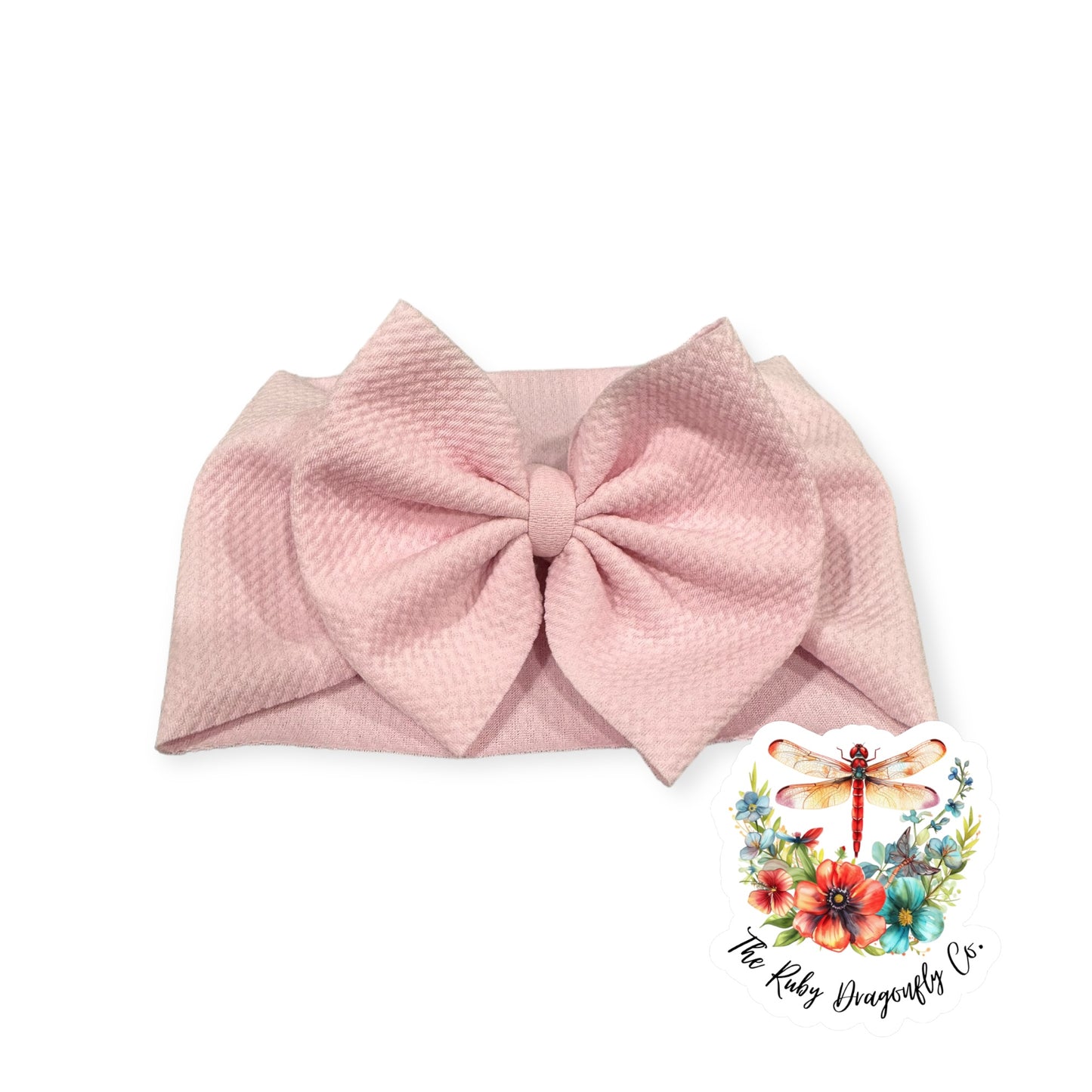 Baby Pink Bows/Headwraps