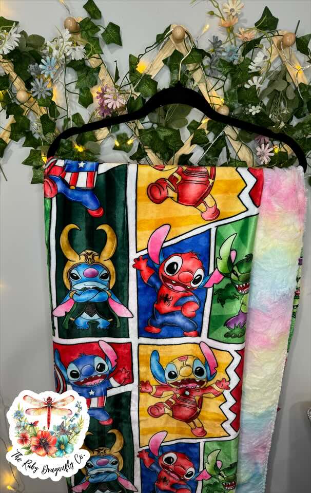 RTS Alien Superhero Luxe Blanket