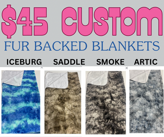 50x60 Custom Fur Backed Blanket