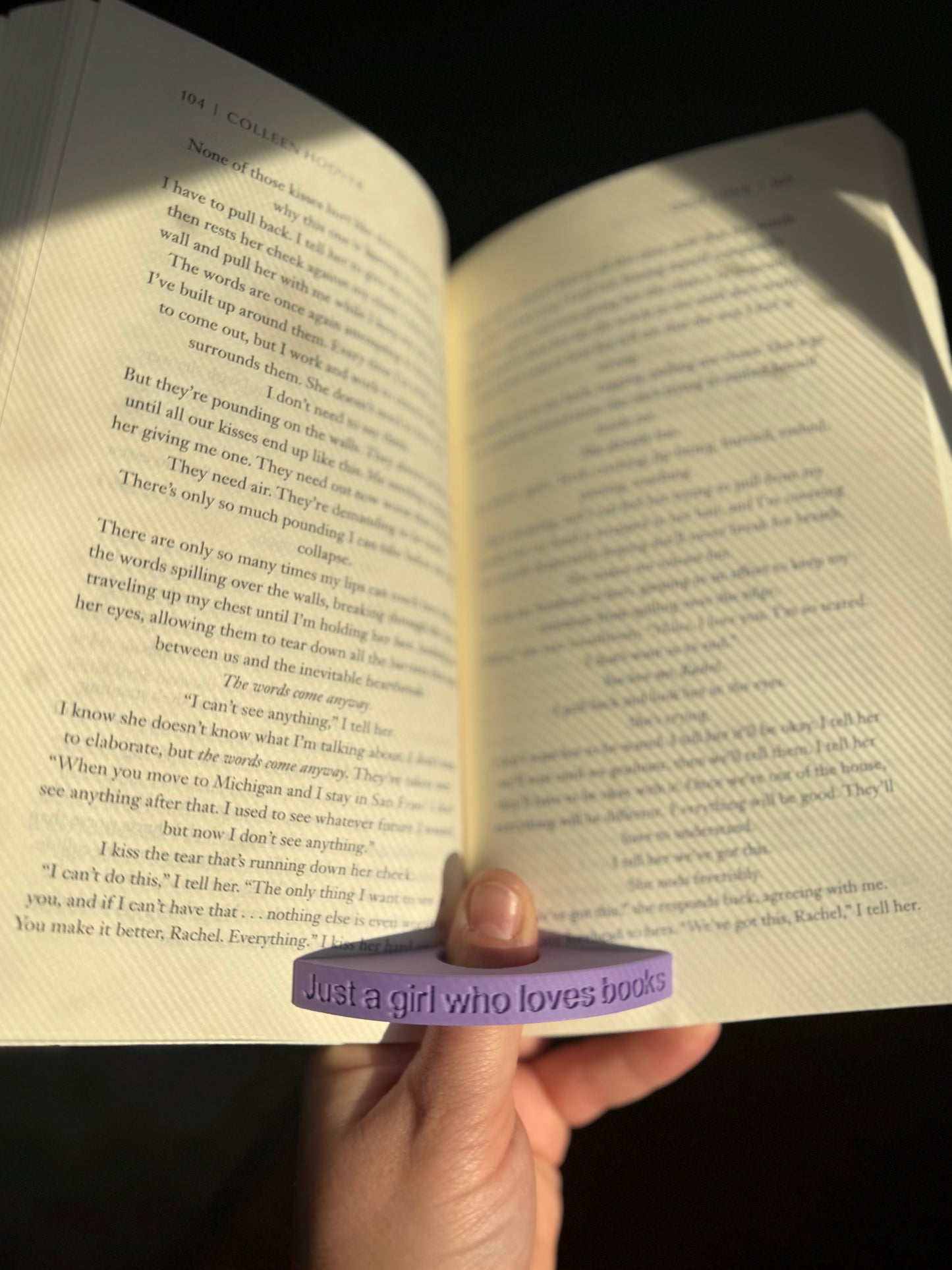 Page Holder with Custom Slogan