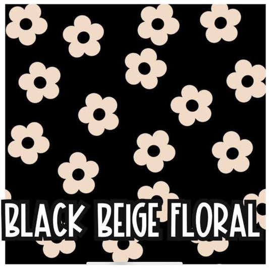 Black/Beige Floral