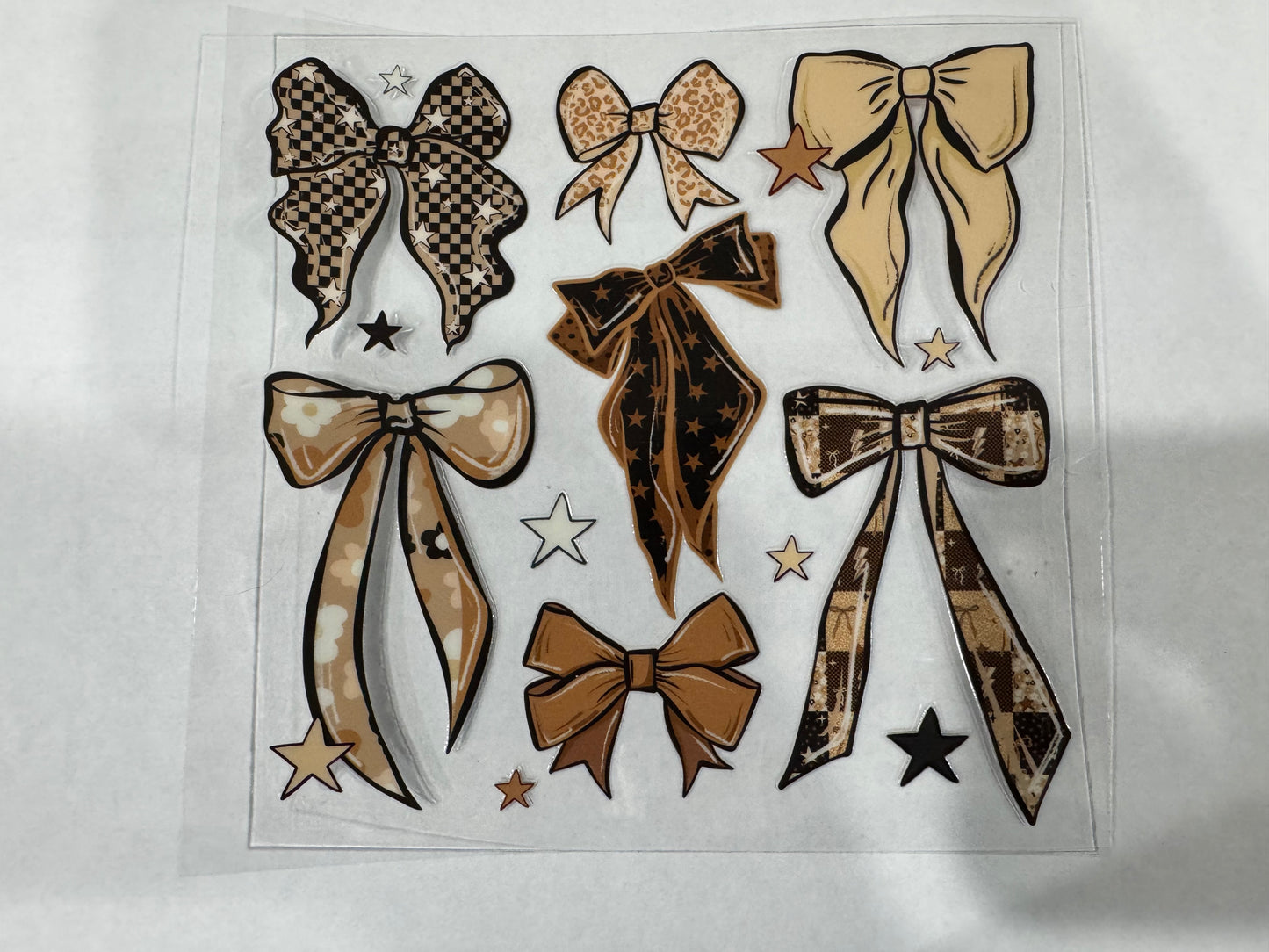 Tan Coquette Bows