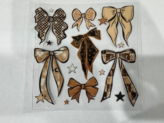Tan Coquette Bows