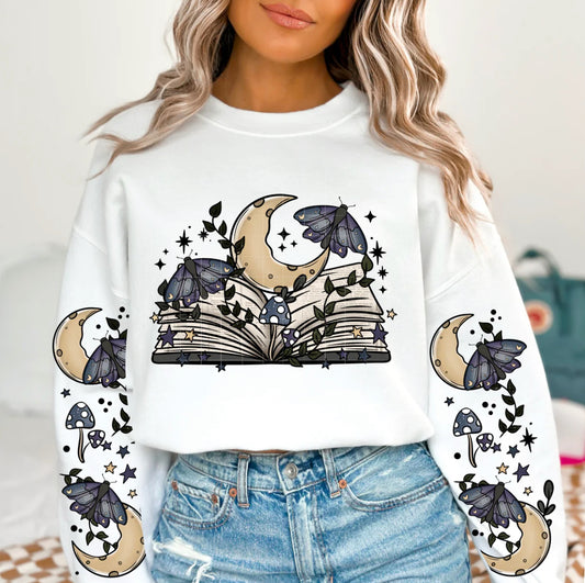 Open Book Night with Sleeves Tee