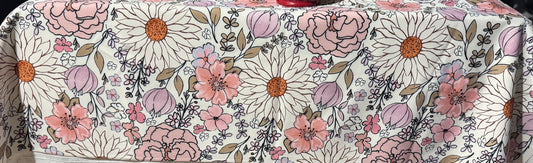 Floral Lavender/White Canopy