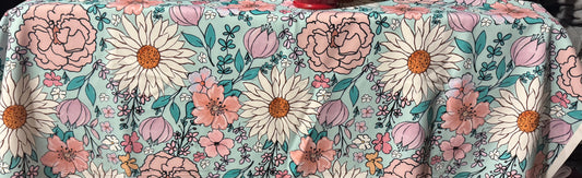 Floral Lavender/Blue Canopy