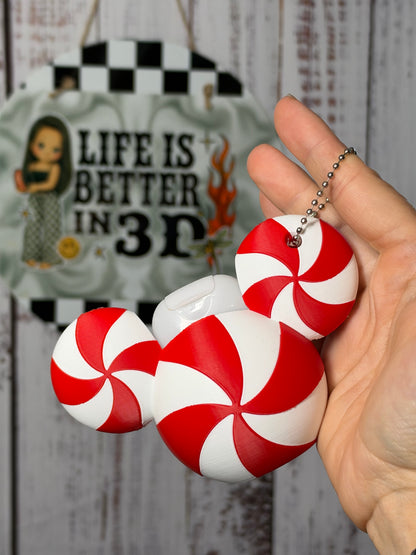 Peppermint Mouse BBS Sanitizer Keychain Holder