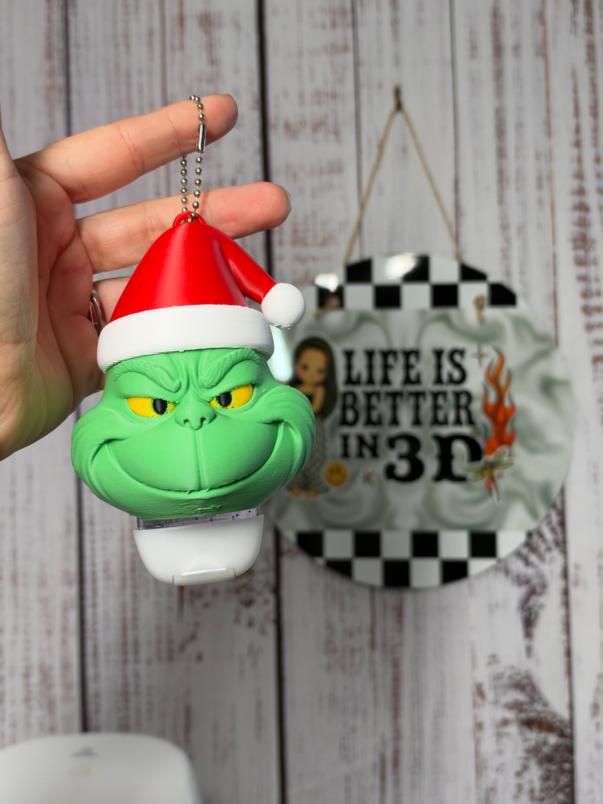 Mean Guy BBW Sanitizer Keychain Holder