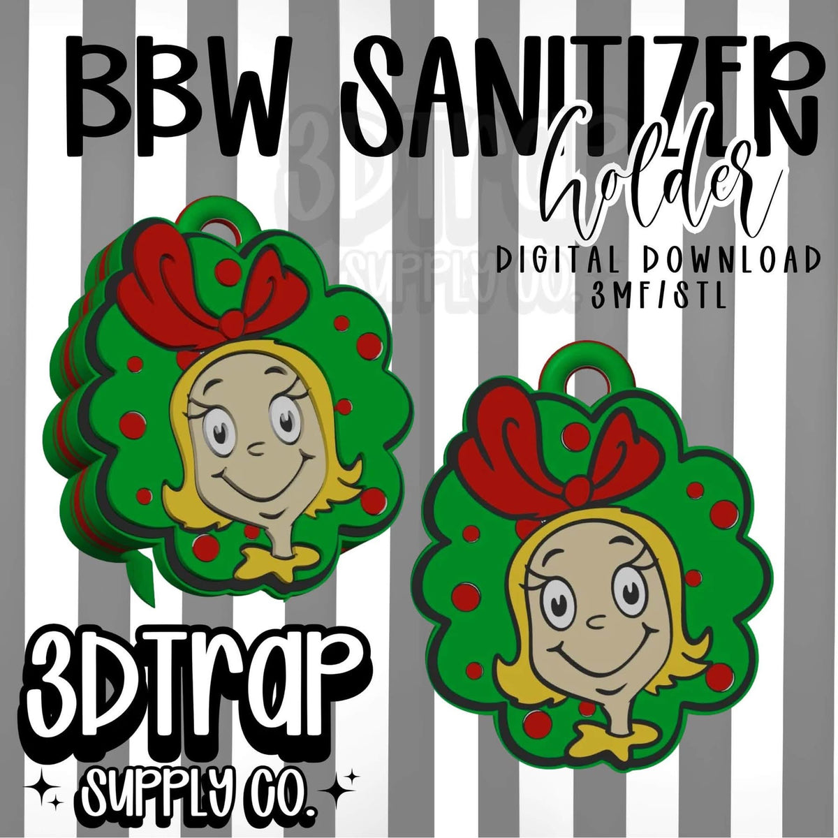 Cindy BBW Sanitizer Keychain Holder