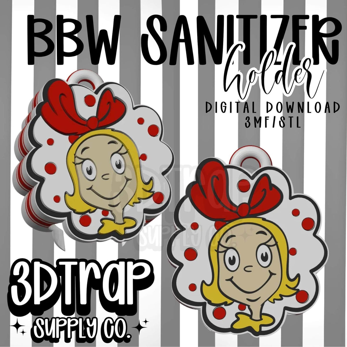 Cindy BBW Sanitizer Keychain Holder