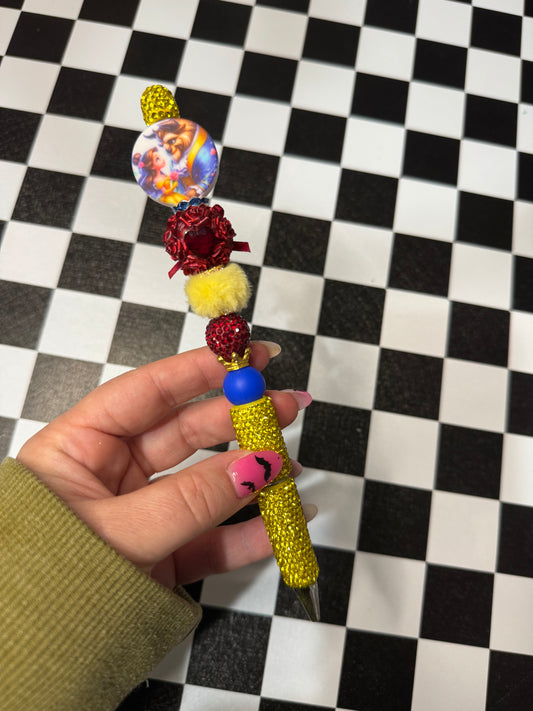 Beauty & Beast Beaded Pen