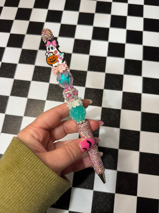Trick or Treating Ghostie Beaded Pen