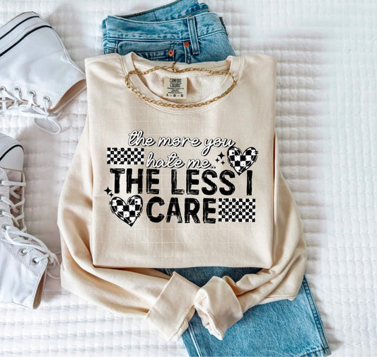 The Less I Care Black