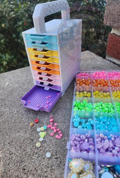 Rhinestone/diamond storage organizer