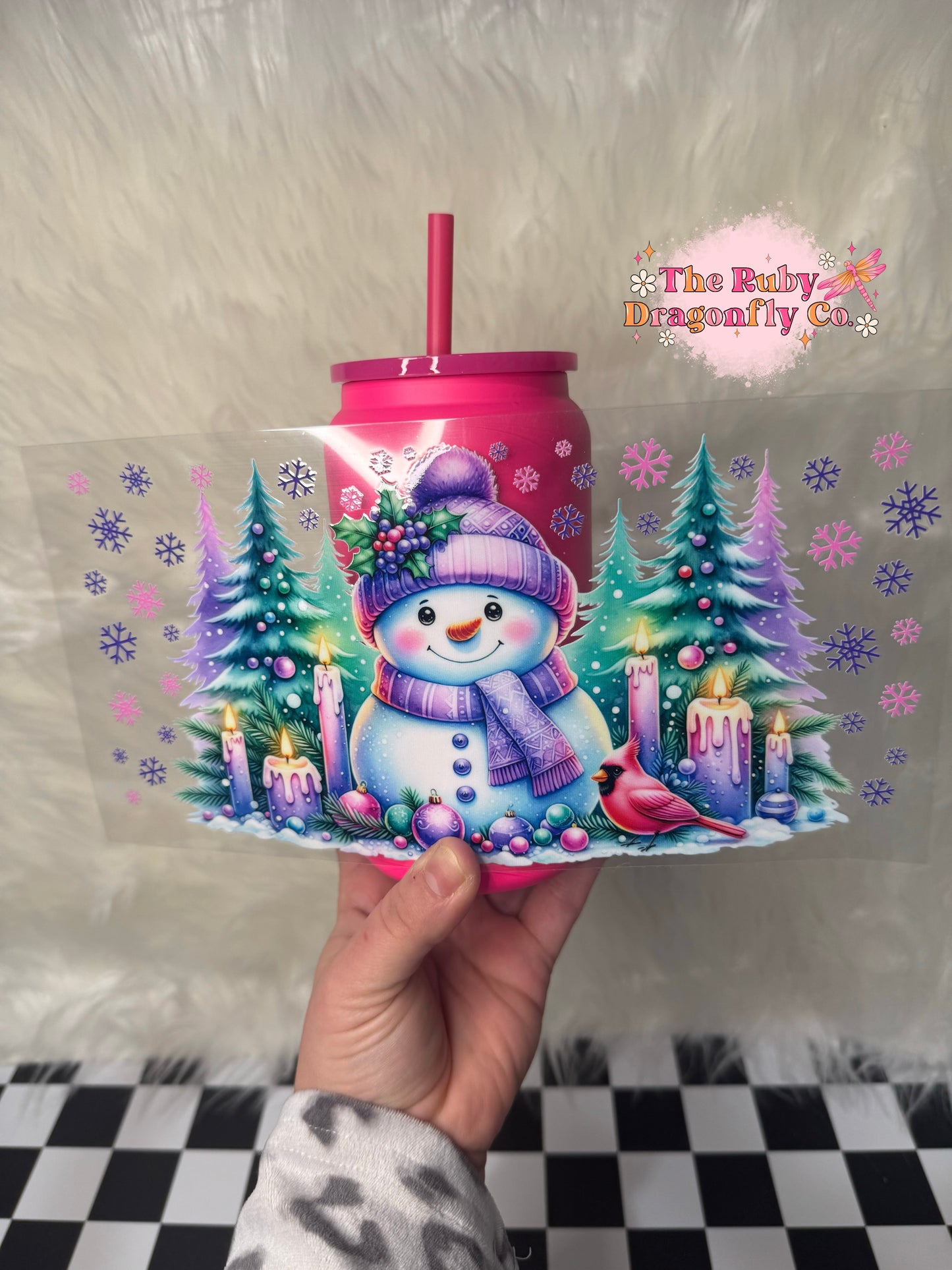 Purple Snowman