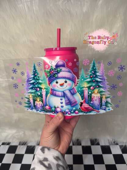 Purple Snowman