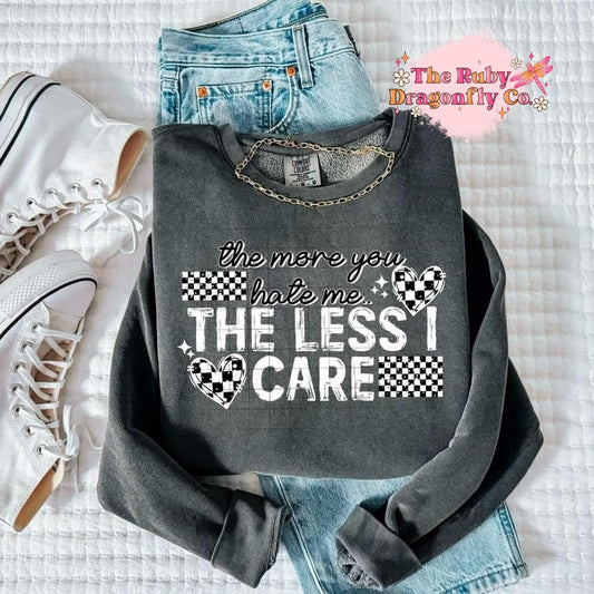 The Less I Care White