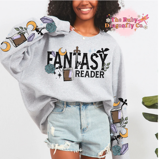 Fantasy Reader with Sleeves Tee