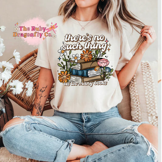 Too Many Books Tee