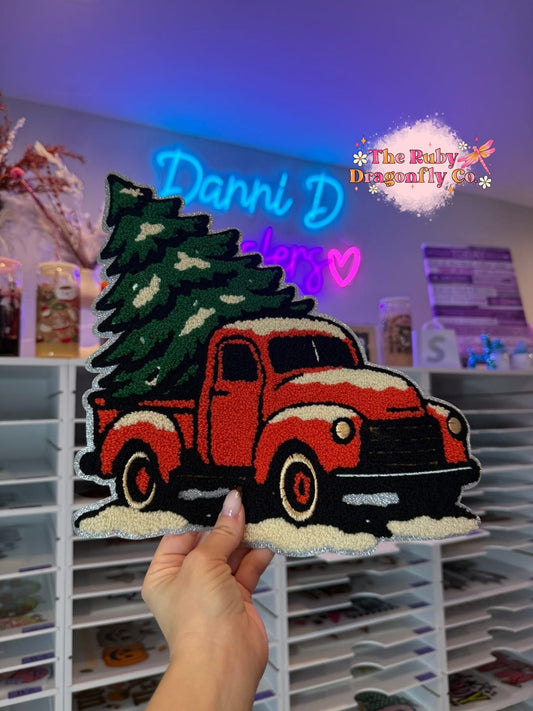 Christmas Tree/Truck Chenille Patch