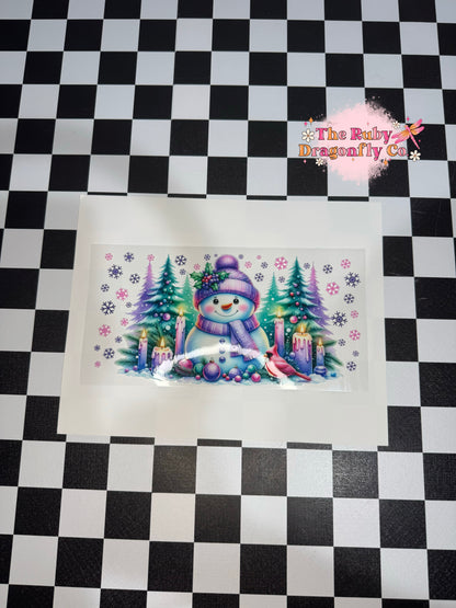 Purple Snowman
