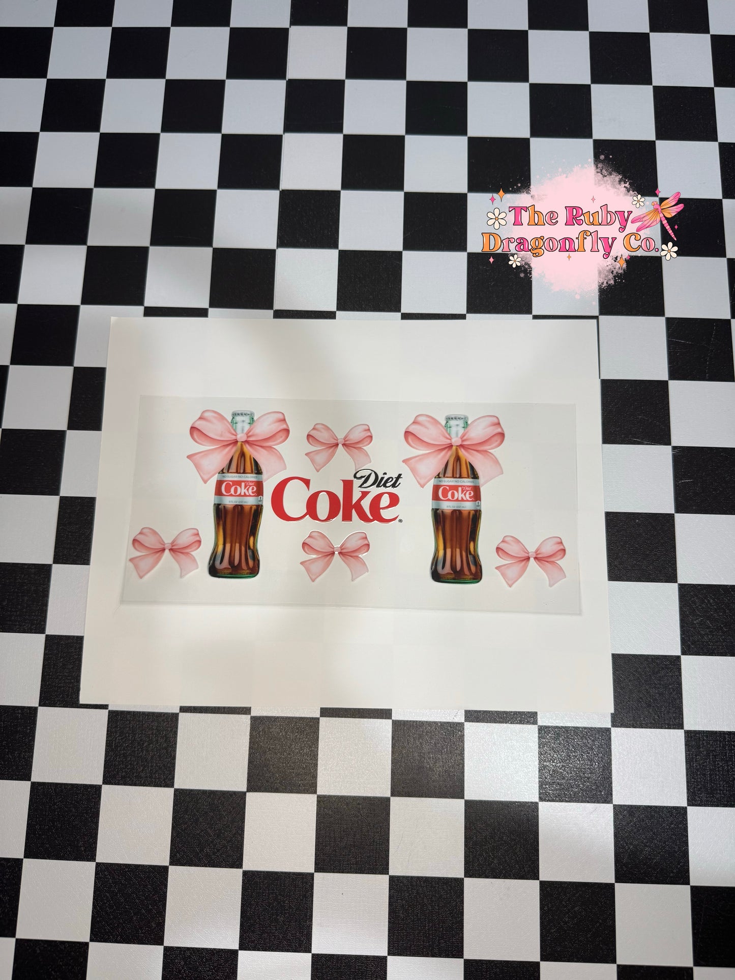 Diet Cola Bows - Glass Bottles