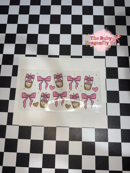 Coffee & Bows Pink