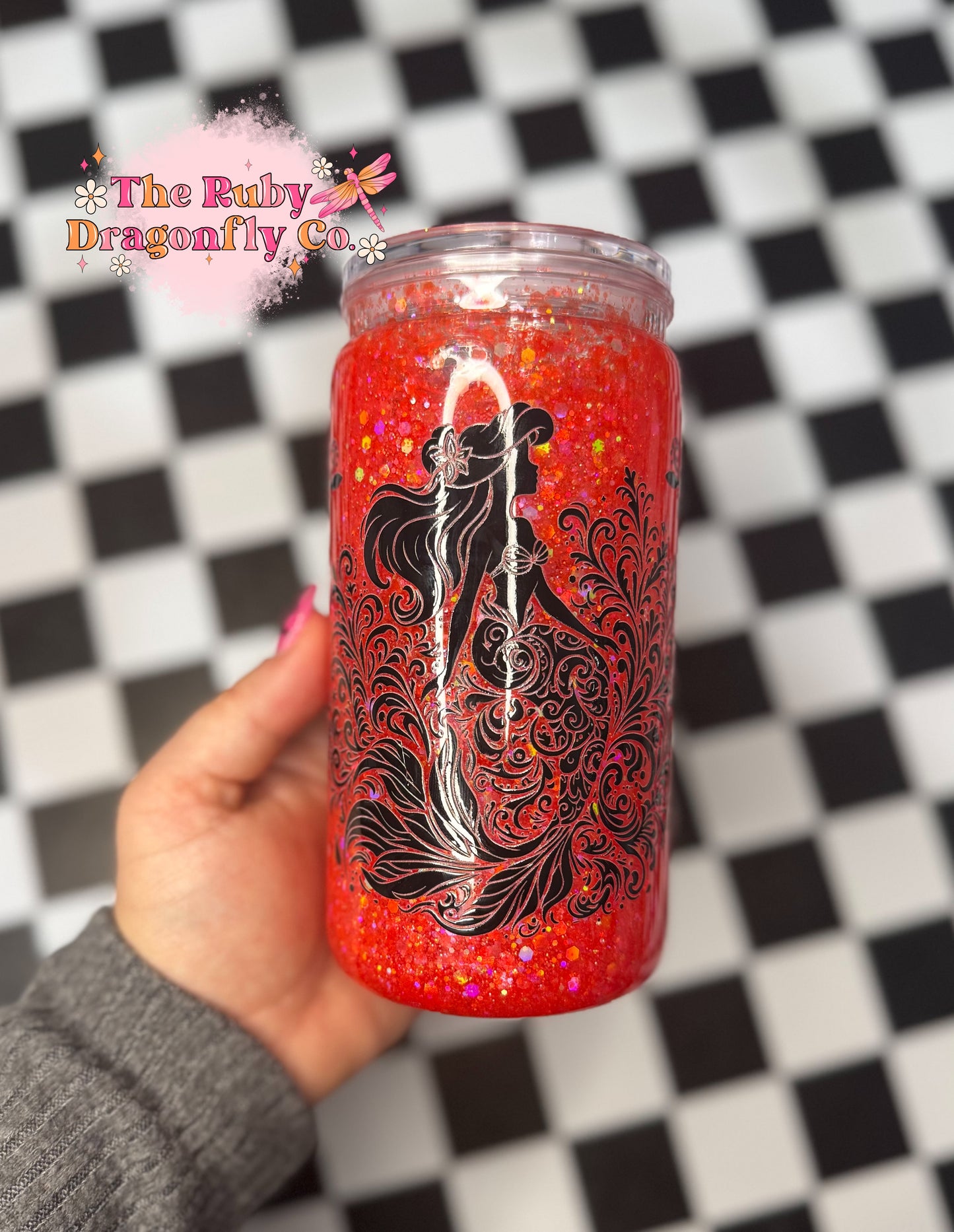 RTS Mermaid Princess 16 oz Tumbler