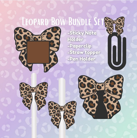 Leopard Stationary Set