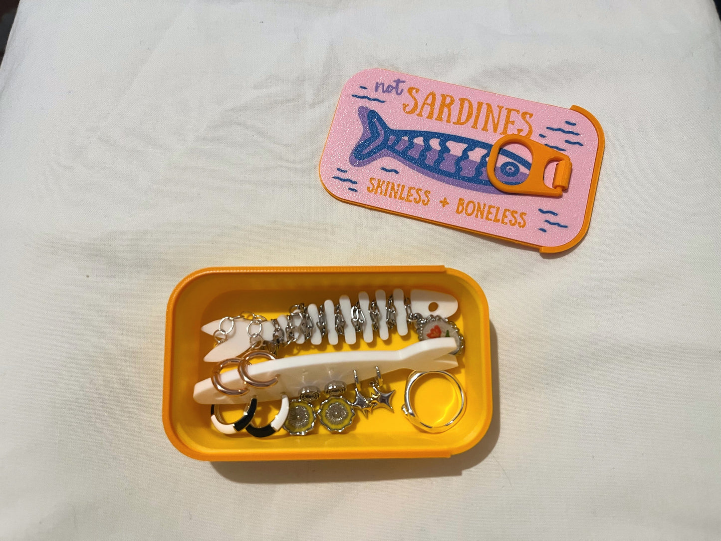 Sardines Travel Jewelry Case